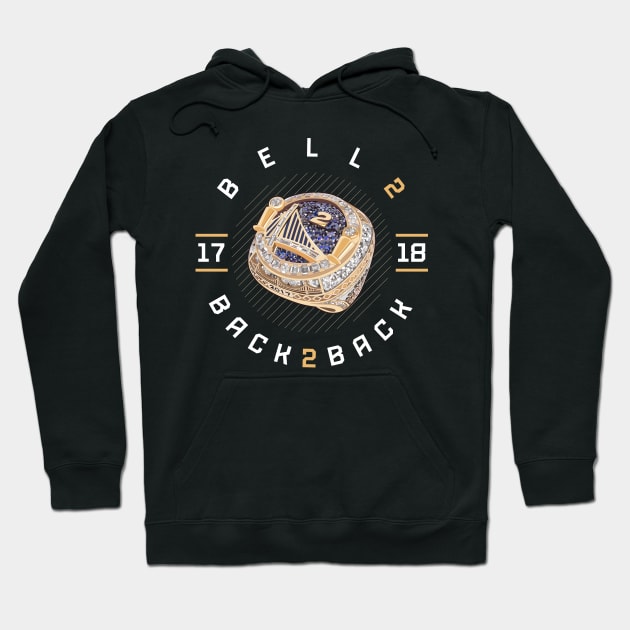 Jordan Bell 2 Back 2 Back Championship Ring 2017-18 Hoodie by teeleoshirts